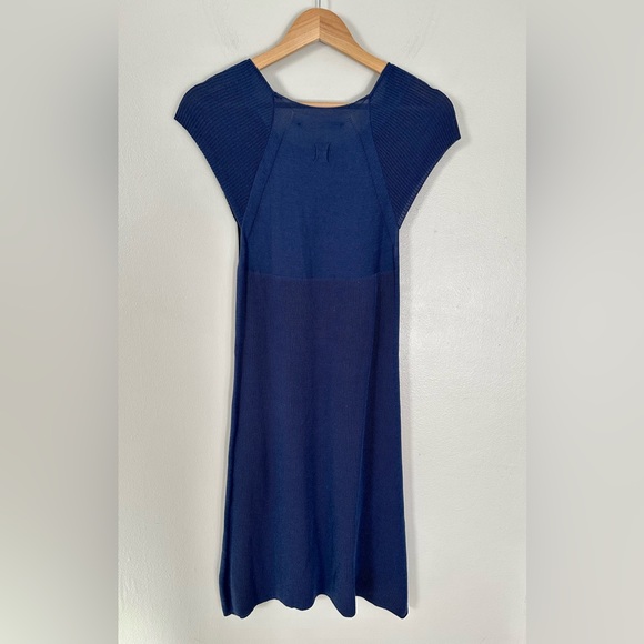 Hannes Roether Blue Midi/ Knee Length Cap Sleeve Dress size Small. NWT - Picture 5 of 9